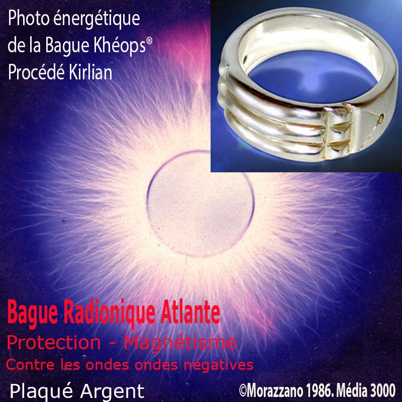 BAGUE ATLANTE KHEOPS©, Plaqué Argent 20 microns