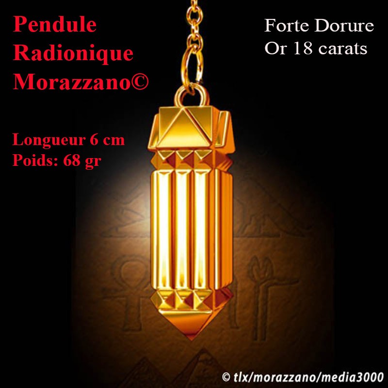 PENDULE RADIONIQUE UNIVERSEL MORAZZANO DORURE OR 18 CARATS PENDULE RADIONIQUE UNIVERSEL MORAZZANO DORURE OR 18 CARATS